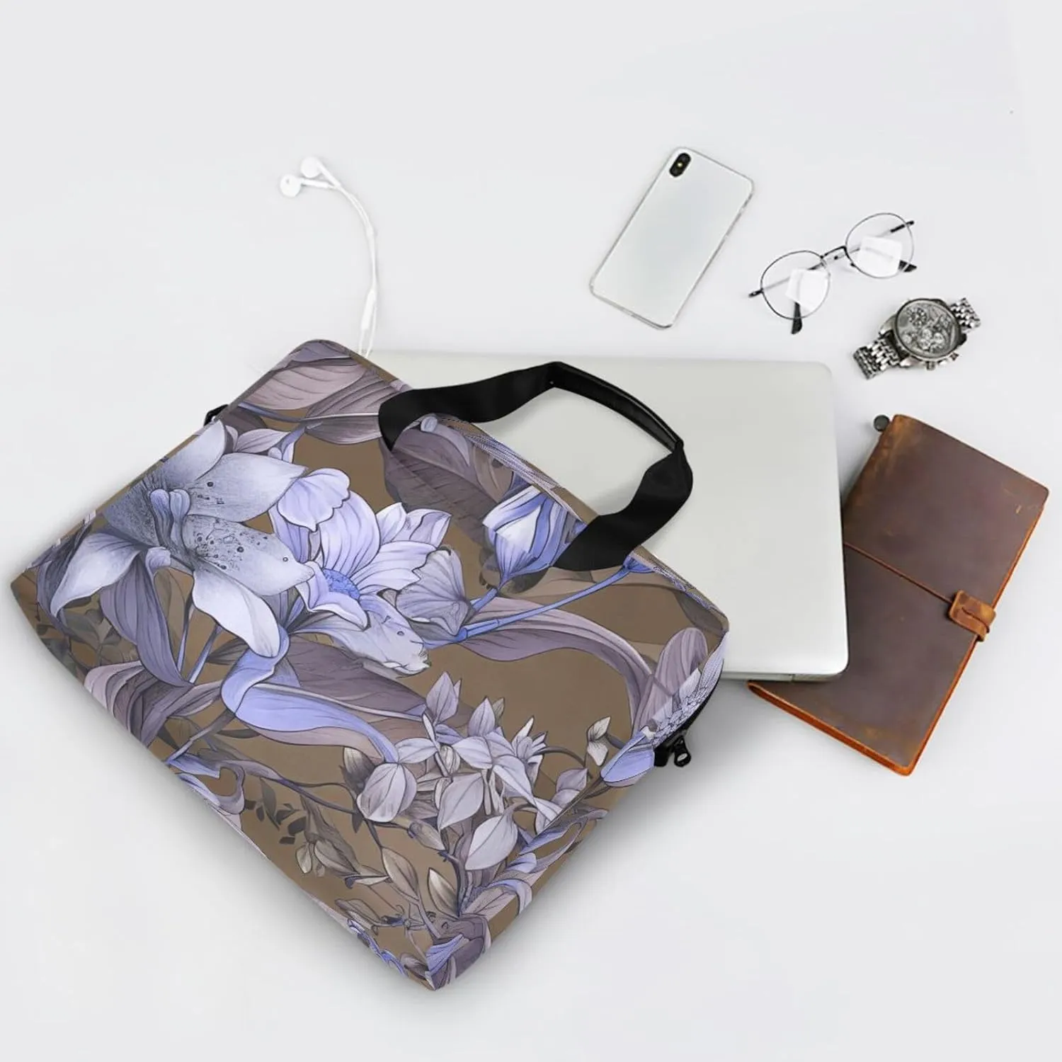 Laptop Bags for Women 15.6 inch Work Tote Bag with Clutch Professional Computer Purse Lightweight Shoulder Bag Travel