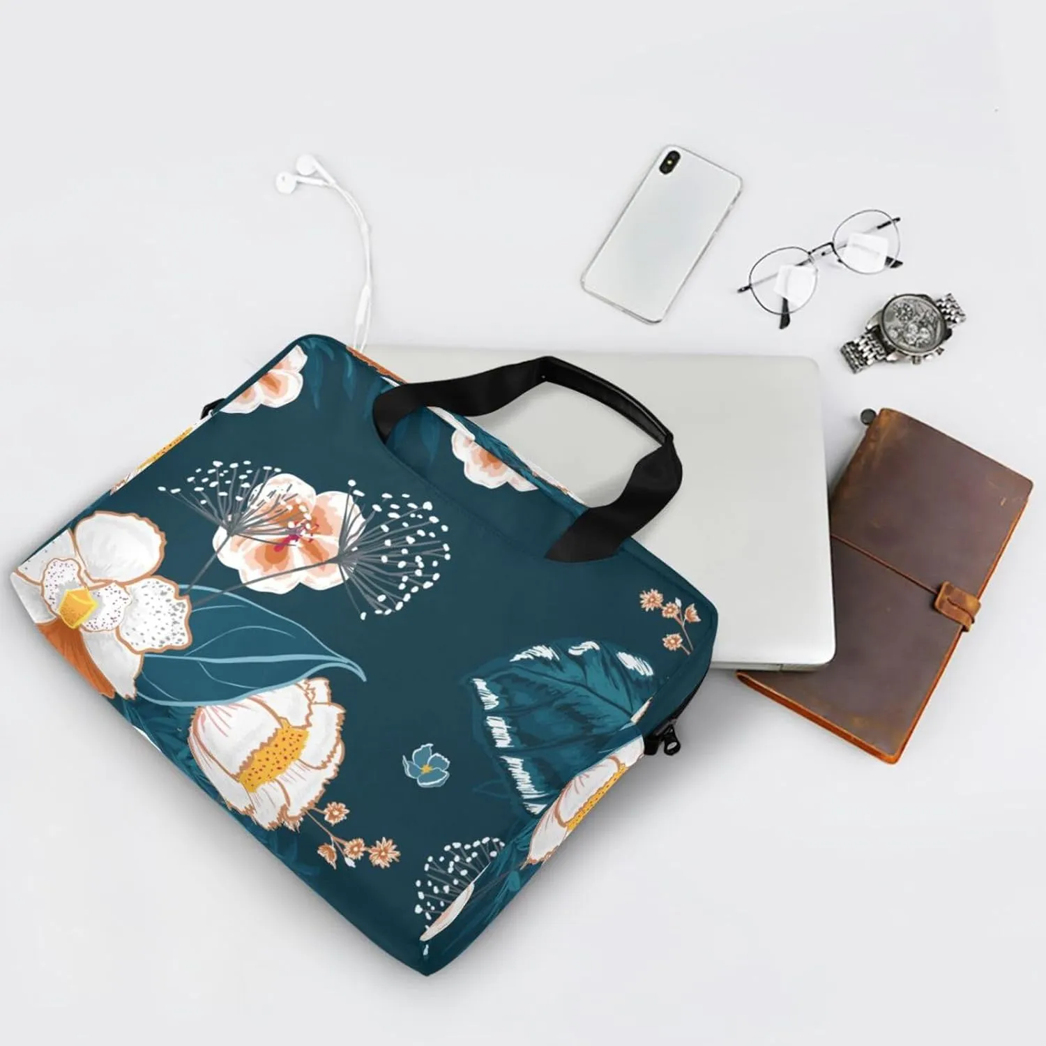 Laptop Bags for Women 15.6 inch Work Tote Bag with Clutch Professional Computer Purse Lightweight Shoulder Bag Travel