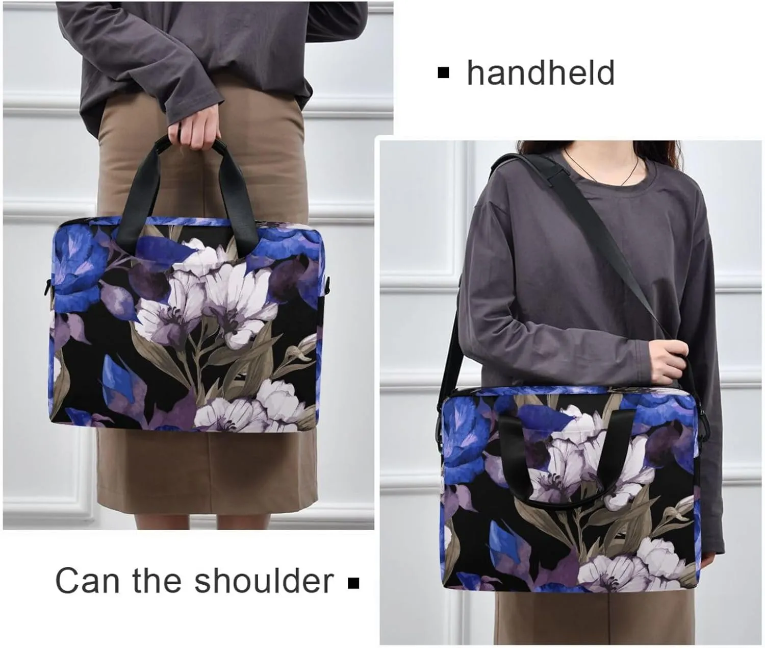 Laptop Bags for Women 15.6 inch Work Tote Bag with Clutch Professional Computer Purse Lightweight Shoulder Bag Travel