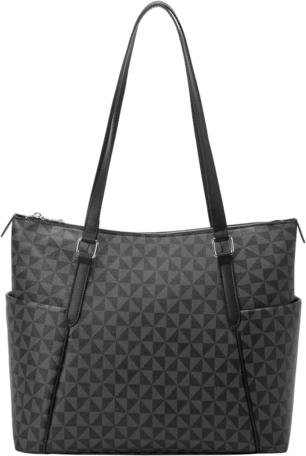 Large Tote Bag for Women, Designer PU Leather Shoulder Purse Handbag for Travel Work Shopping