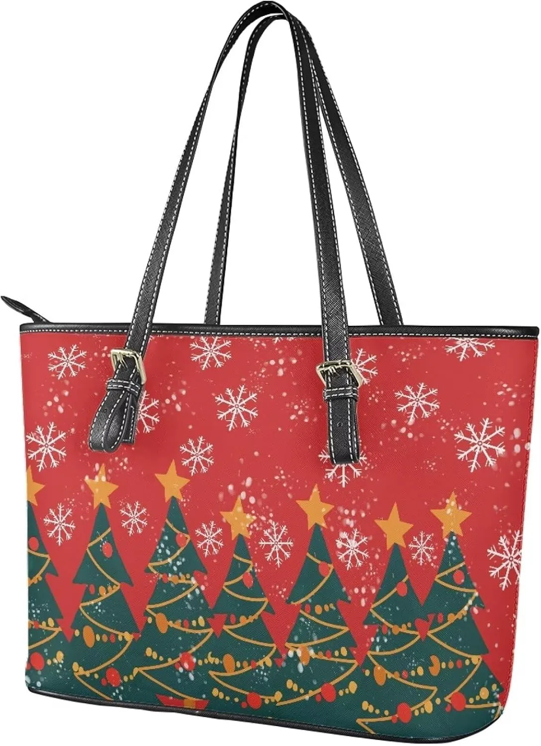 Large Women Shoulder Tote Bag, Leather Tote Bag Waterproof Lady Bag Crossbody Purse Big Tote Commuter Bag