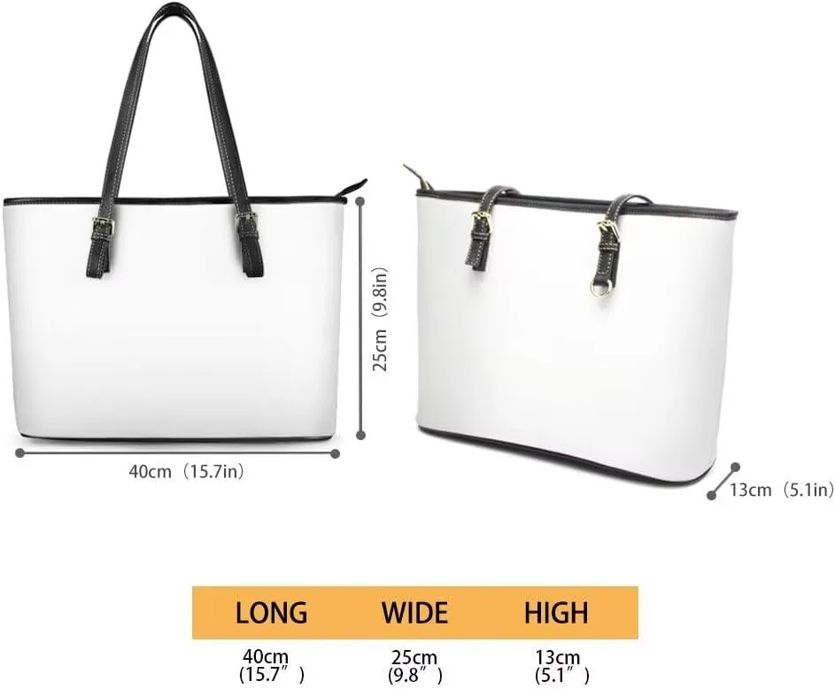 Large Women Shoulder Tote Bag, Leather Tote Bag Waterproof Lady Bag Crossbody Purse Big Tote Commuter Bag