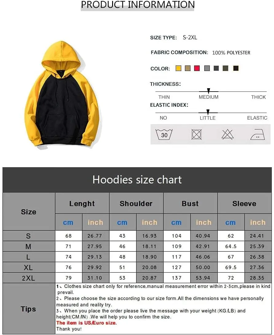 LBL Leading the Better Life Men's Solid Pullover Hoodies Sports Soft Blend Fleece Hooded Sweatshirts with Kangaroo Pocket