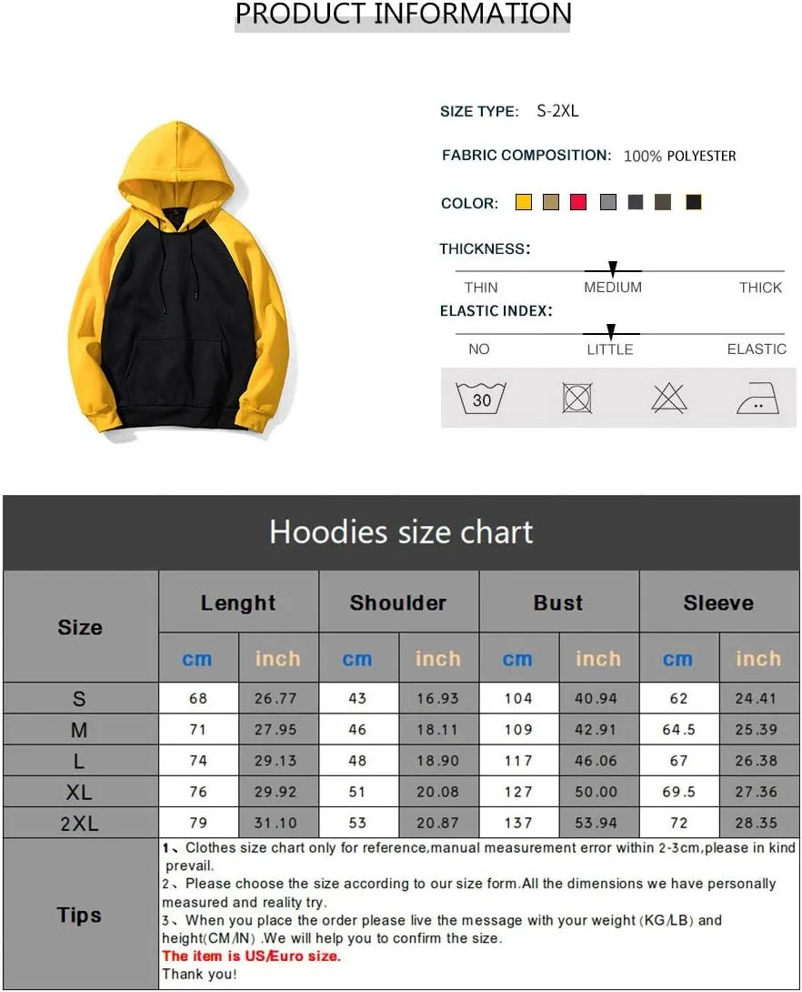 LBL Leading the Better Life Men's Solid Pullover Hoodies Sports Soft Blend Fleece Hooded Sweatshirts with Kangaroo Pocket