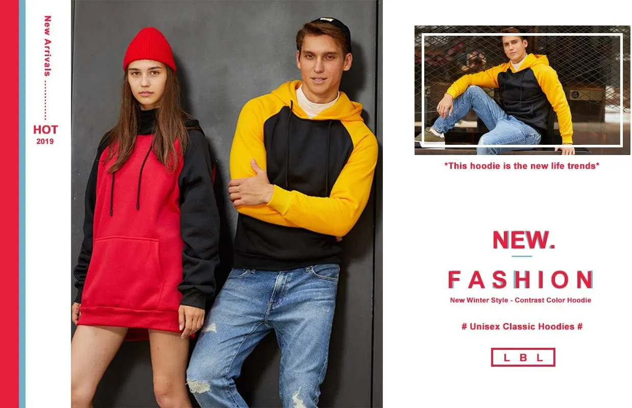 LBL Leading the Better Life Men's Solid Pullover Hoodies Sports Soft Blend Fleece Hooded Sweatshirts with Kangaroo Pocket