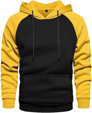 LBL Leading the Better Life Men's Solid Pullover Hoodies Sports Soft Blend Fleece Hooded Sweatshirts with Kangaroo Pocket