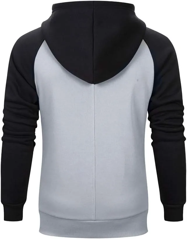 LBL Leading the Better Life Men's Solid Pullover Hoodies Sports Soft Blend Fleece Hooded Sweatshirts with Kangaroo Pocket