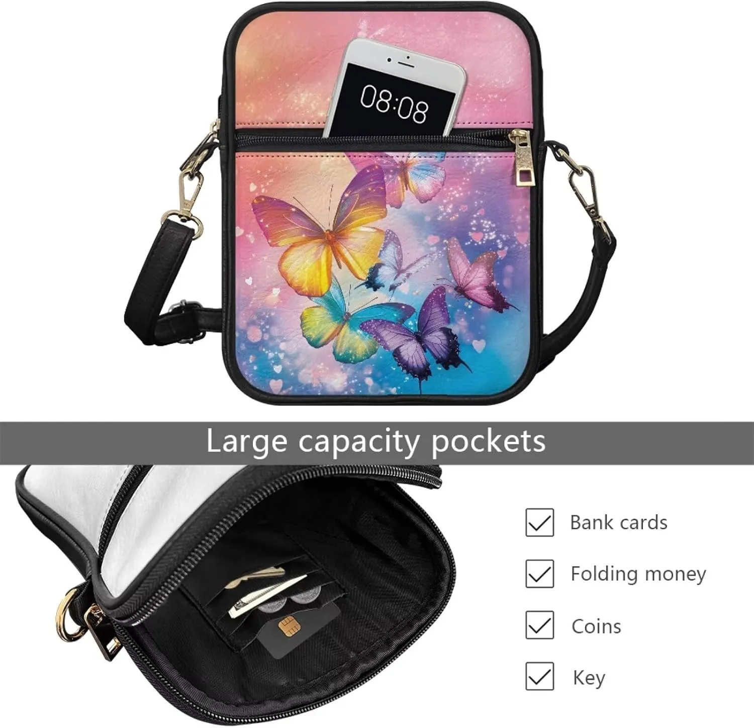 Leather Messenger Bag for Men Women Crossbody Shoulder Bags Satchel Casual Sling Daypack Work Business Daily Purse