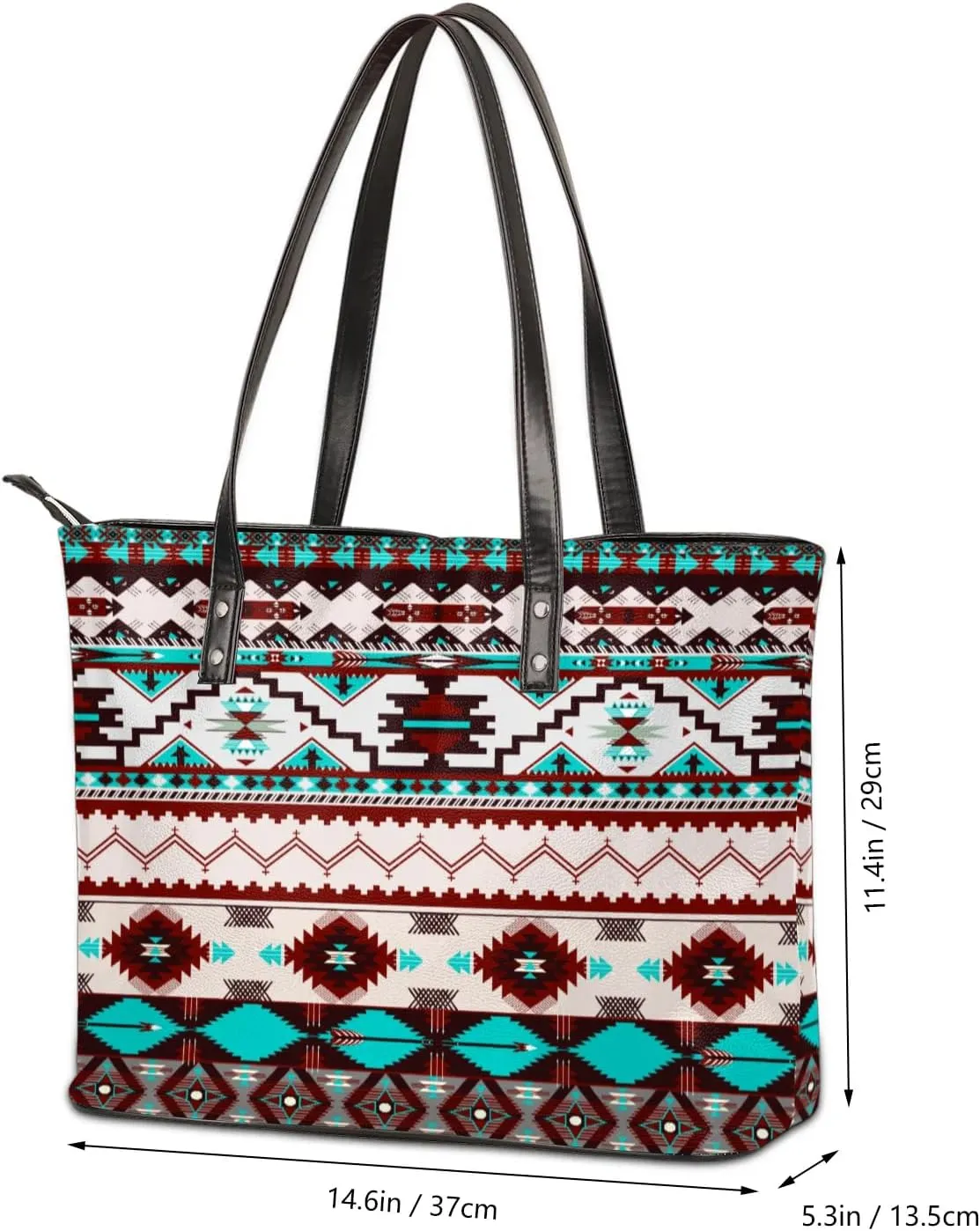 Leather Tote Bag for Women Handbags Laptop Shoulder Bag Large Tote Purse for Work Shopping Travel