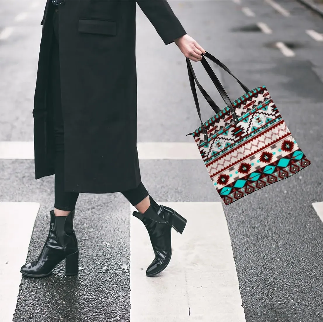 Leather Tote Bag for Women Handbags Laptop Shoulder Bag Large Tote Purse for Work Shopping Travel