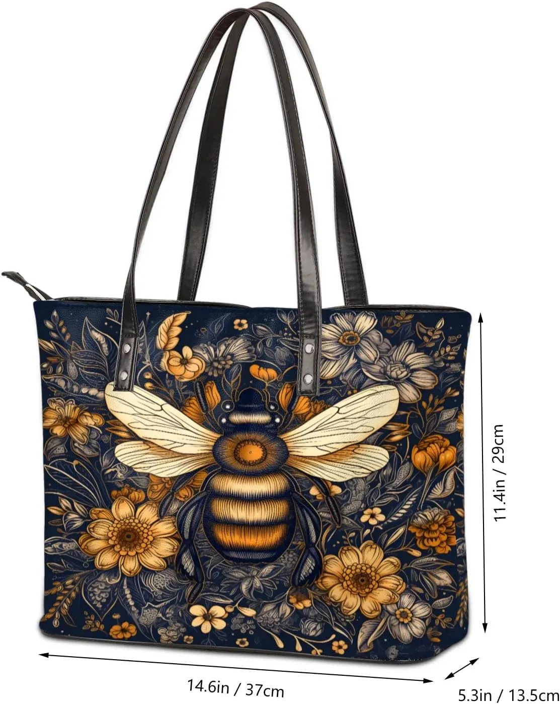 Leather Tote Bag for Women Handbags Laptop Shoulder Bag Large Tote Purse for Work Shopping Travel