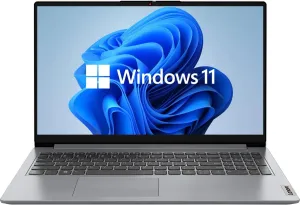 Lenovo 15.6" IdeaPad 1 Laptop, AMD Dual-core Processor, 15.6" HD Anti-Glare Display, Wi-Fi 6 and Bluetooth 5.0, HDMI, Windows 11 Home in S Mode(20GB RAM | 1TB SSD) (Renewed)