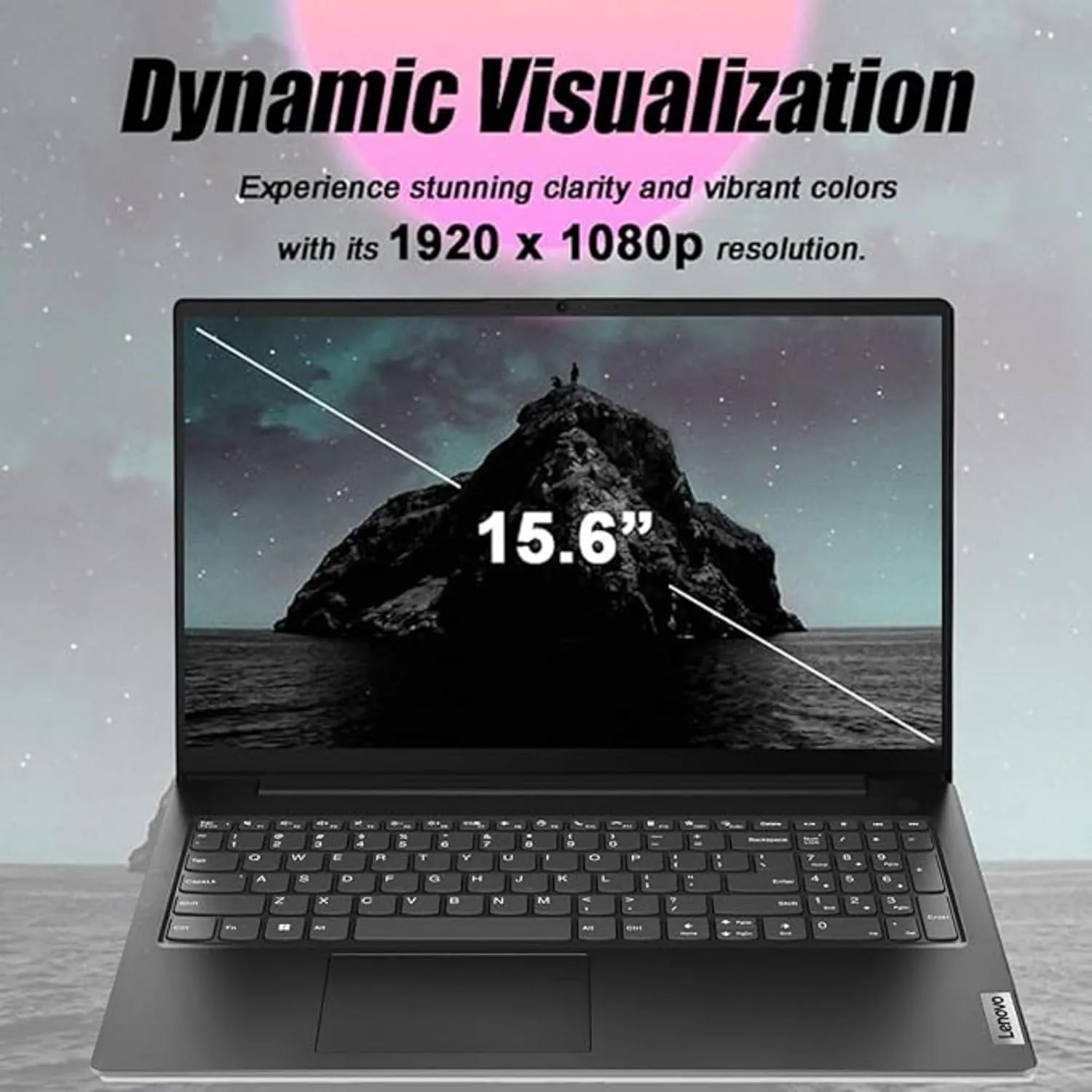 Lenovo V15 Series Laptop, 16GB RAM, 256GB SSD Storage, 15.6″ FHD Display with Low-Blue Light, Intel 4-Cores Upto 3.3Ghz Processor, HDMI, Ethernet Port, WiFi & Bluetooth, Windows 11 Pro