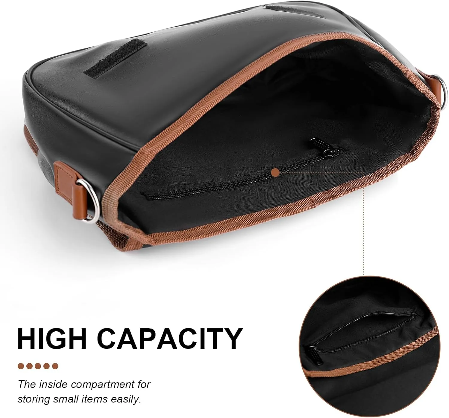 Lightning-black-background Women's Crossbody Bag Detachable Wide Strap Shoulder Bag with Pockets Daily Work Bag