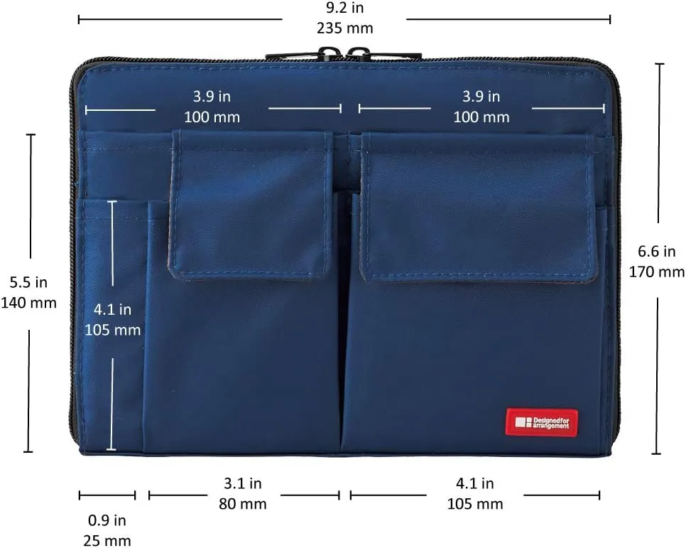 LIHIT LAB Bag Insert Organizer with Storage Pockets