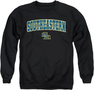 LOGOVISION Southeastern Oklahoma State University Arch Logo Black Unisex Adult Crewneck Sweatshirt