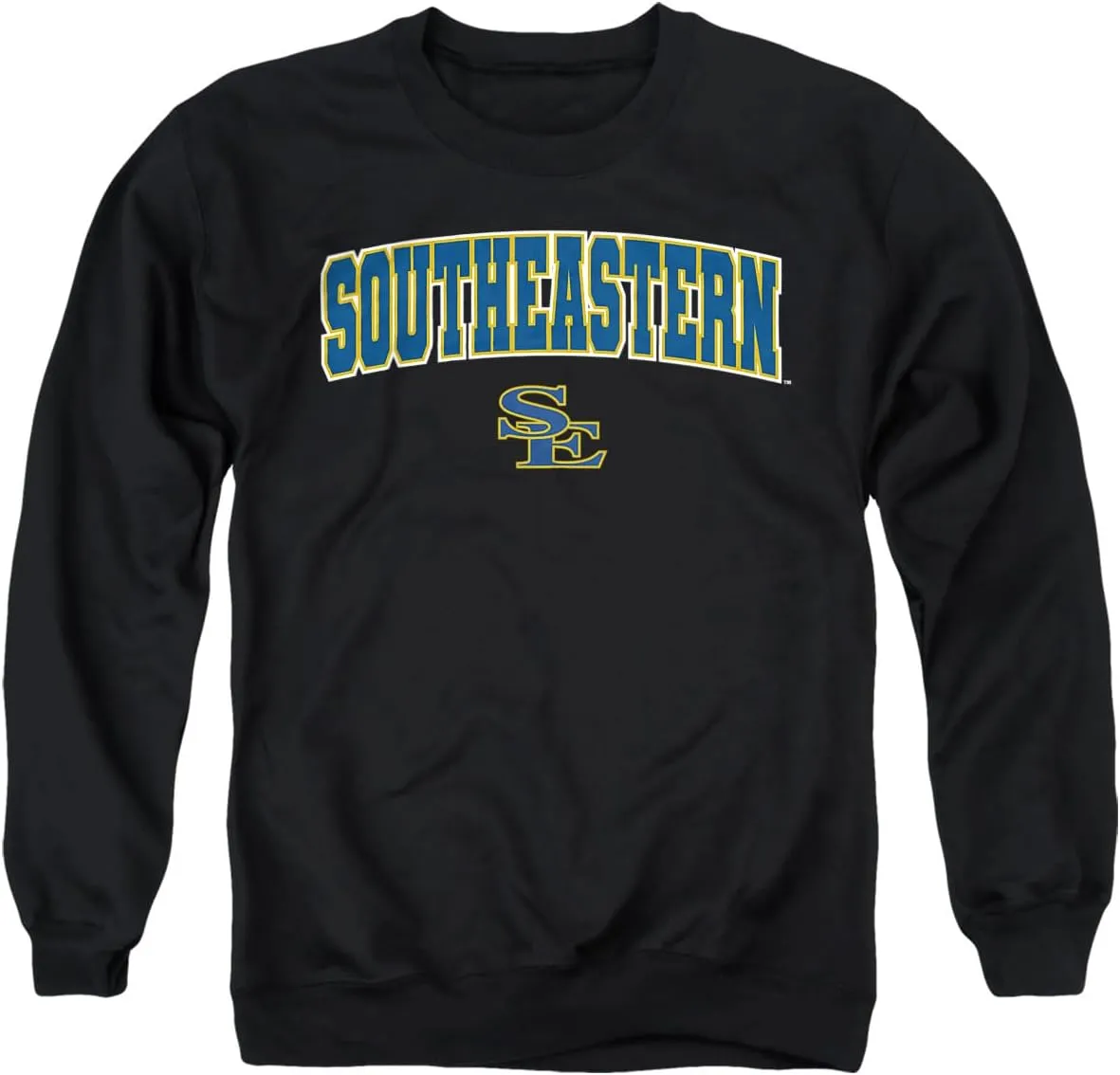 LOGOVISION Southeastern Oklahoma State University Arch Logo Black Unisex Adult Crewneck Sweatshirt