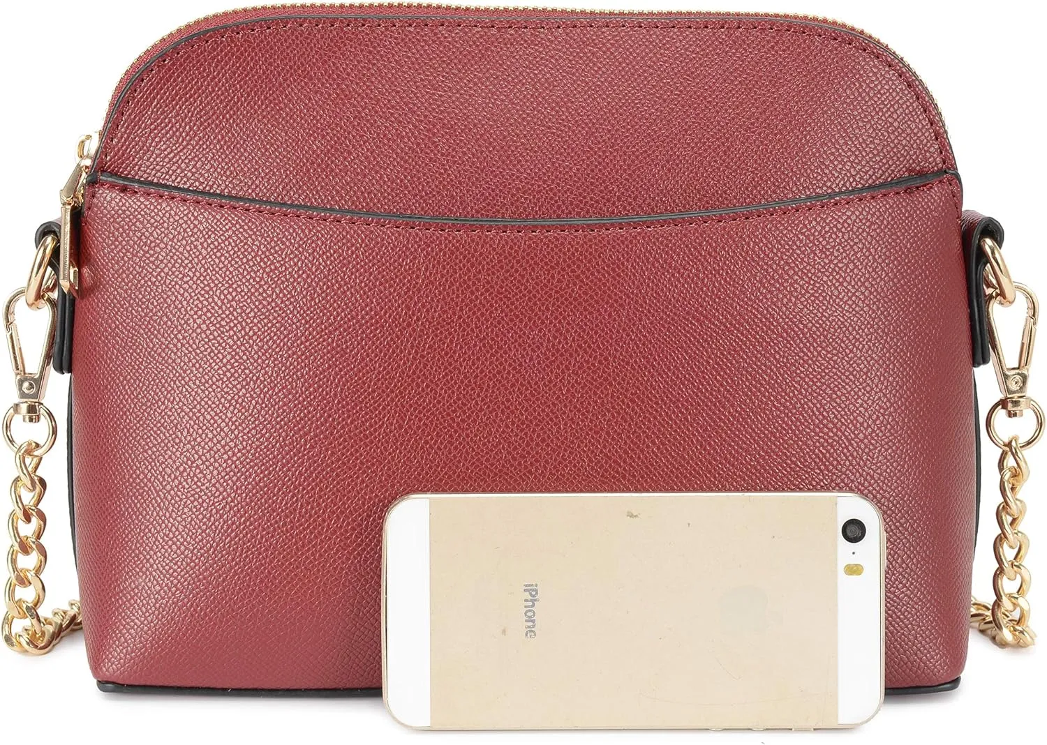 lola mae Dome Satchel Crossbody Bag for Women, Lightweight Multi Pockets Messenger Shoulder Purse Top Zipper