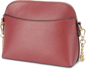 lola mae Dome Satchel Crossbody Bag for Women, Lightweight Multi Pockets Messenger Shoulder Purse Top Zipper