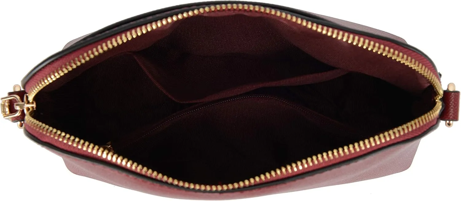 lola mae Dome Satchel Crossbody Bag for Women, Lightweight Multi Pockets Messenger Shoulder Purse Top Zipper