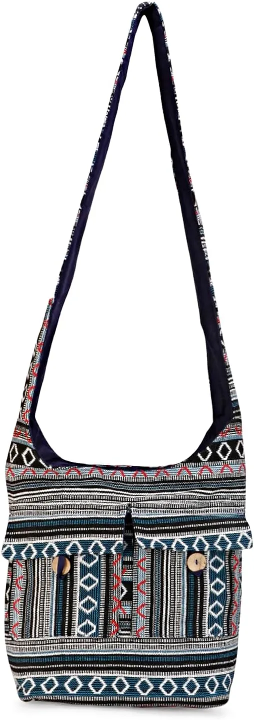 LONGING TO BUY Cotton Shoulder Bag Crossbody Bag Hobo Sling Bag Handmade Messenger Shoulder Bags For Women & Girls