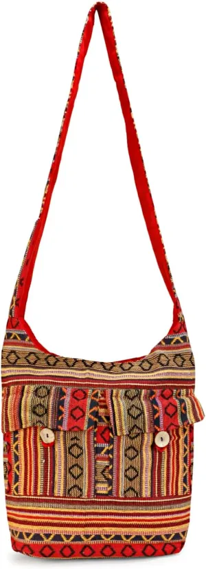 LONGING TO BUY Cotton Shoulder Bag Crossbody Bag Hobo Sling Bag Handmade Messenger Shoulder Bags For Women & Girls