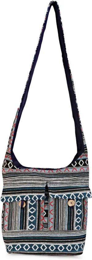 LONGING TO BUY Cotton Shoulder Bag Crossbody Bag Hobo Sling Bag Handmade Messenger Shoulder Bags For Women & Girls