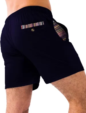 Loopory Mens Casual Shorts-Drawstring Summer Beach Stretch Twill Golf Shorts-Anti-Wrinkle Fabric-5"&7"