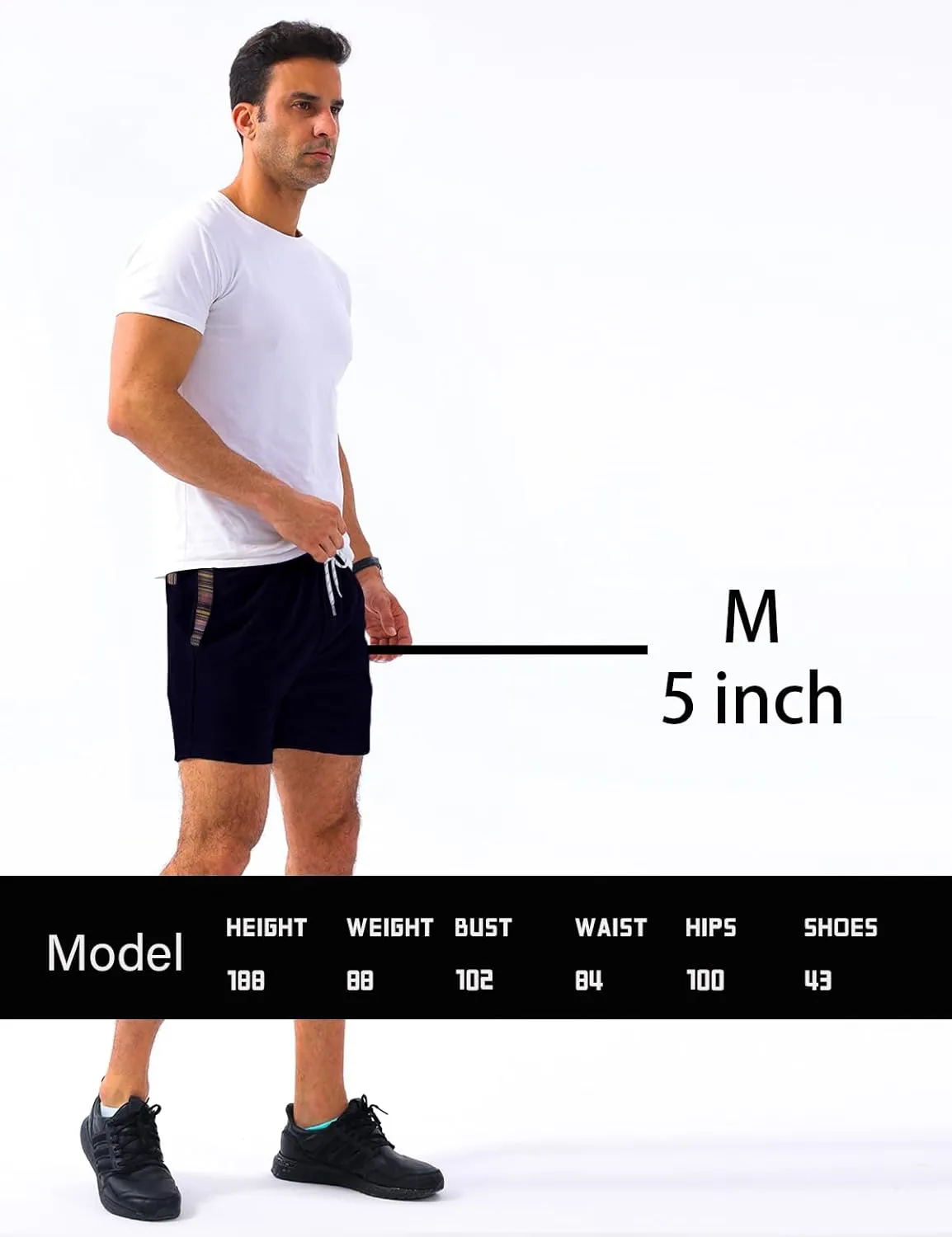 Loopory Mens Casual Shorts-Drawstring Summer Beach Stretch Twill Golf Shorts-Anti-Wrinkle Fabric-5"&7"