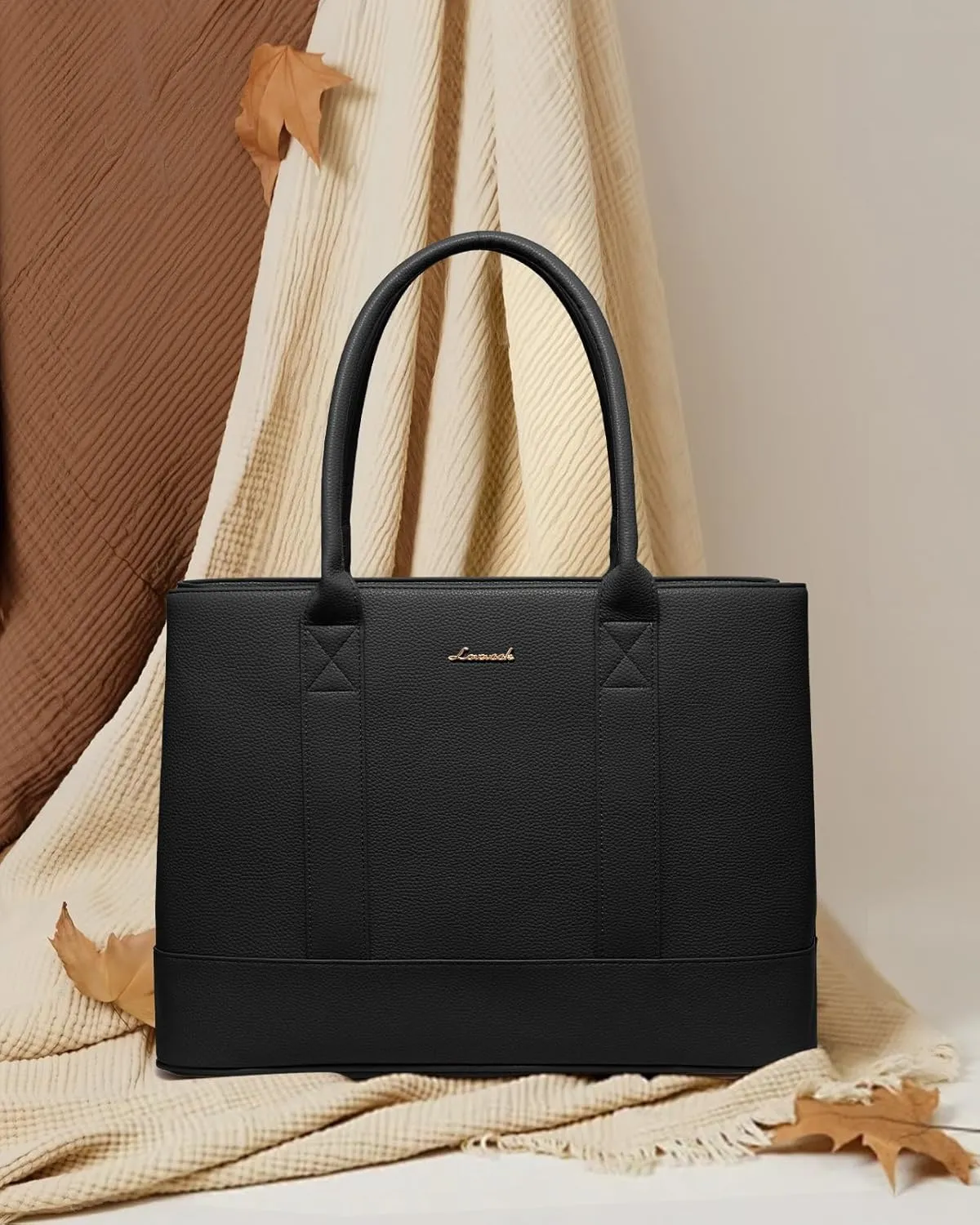LOVEVOOK Laptop Bag for Women, Computer Work Tote Bag, Large Business Shoulder Handbag for Office, Gift, Travel, Teacher