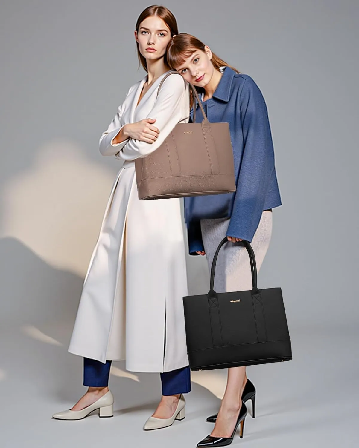 LOVEVOOK Laptop Bag for Women, Computer Work Tote Bag, Large Business Shoulder Handbag for Office, Gift, Travel, Teacher