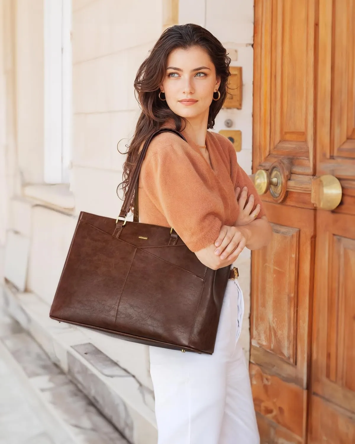 LOVEVOOK Laptop Bag for Women,15.6 Inch Laptop Tote Bag