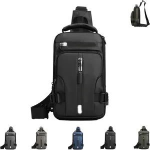Luckyabow Waterproof Crossbody Bag, Multipurpose Waterproof Crossbody Bag, Small Sling Backpack