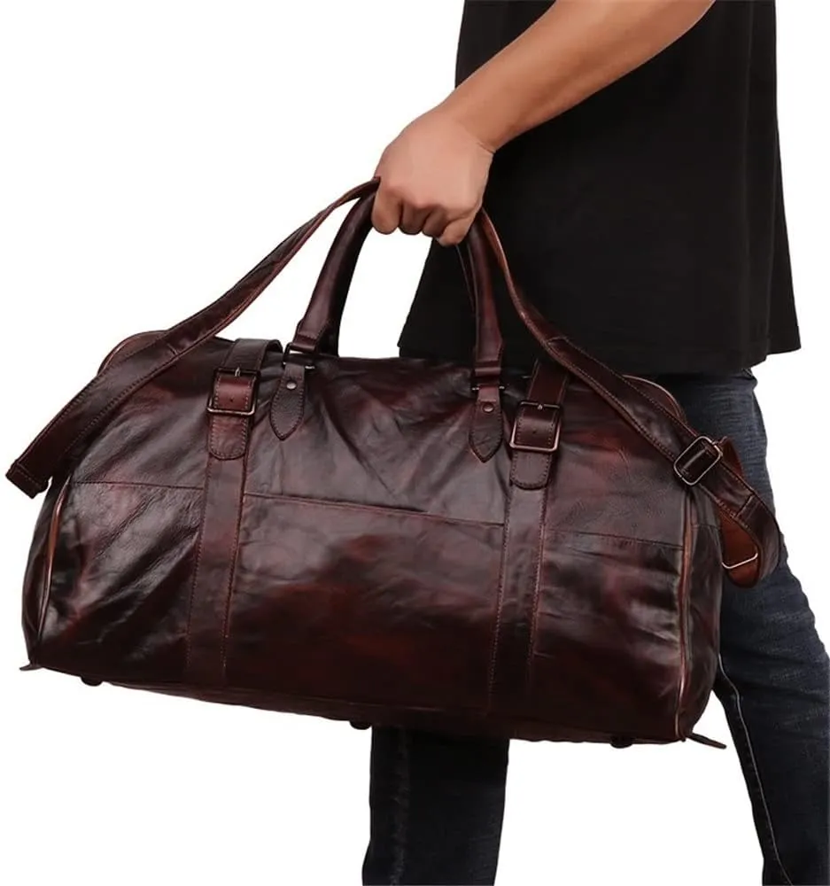 Luggage Bag Large-Capacity Multi-Functional Portable Travel Bag Sports Fashion Business Travel Bag(C)
