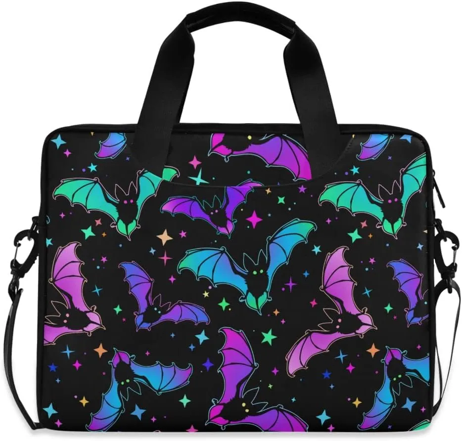 Luminous Bats Laptop Tote Bag for Women & Men - 15 to 16 Inch Laptops, Halloween Special