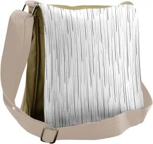 Lunarable Black and White Messenger Bag, Water Droplets, Unisex Cross-body