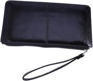 Luxury Leather Women Wallet Zipper Buckle Clutch Purse High Capacity Envelope Bag Phone Compartment