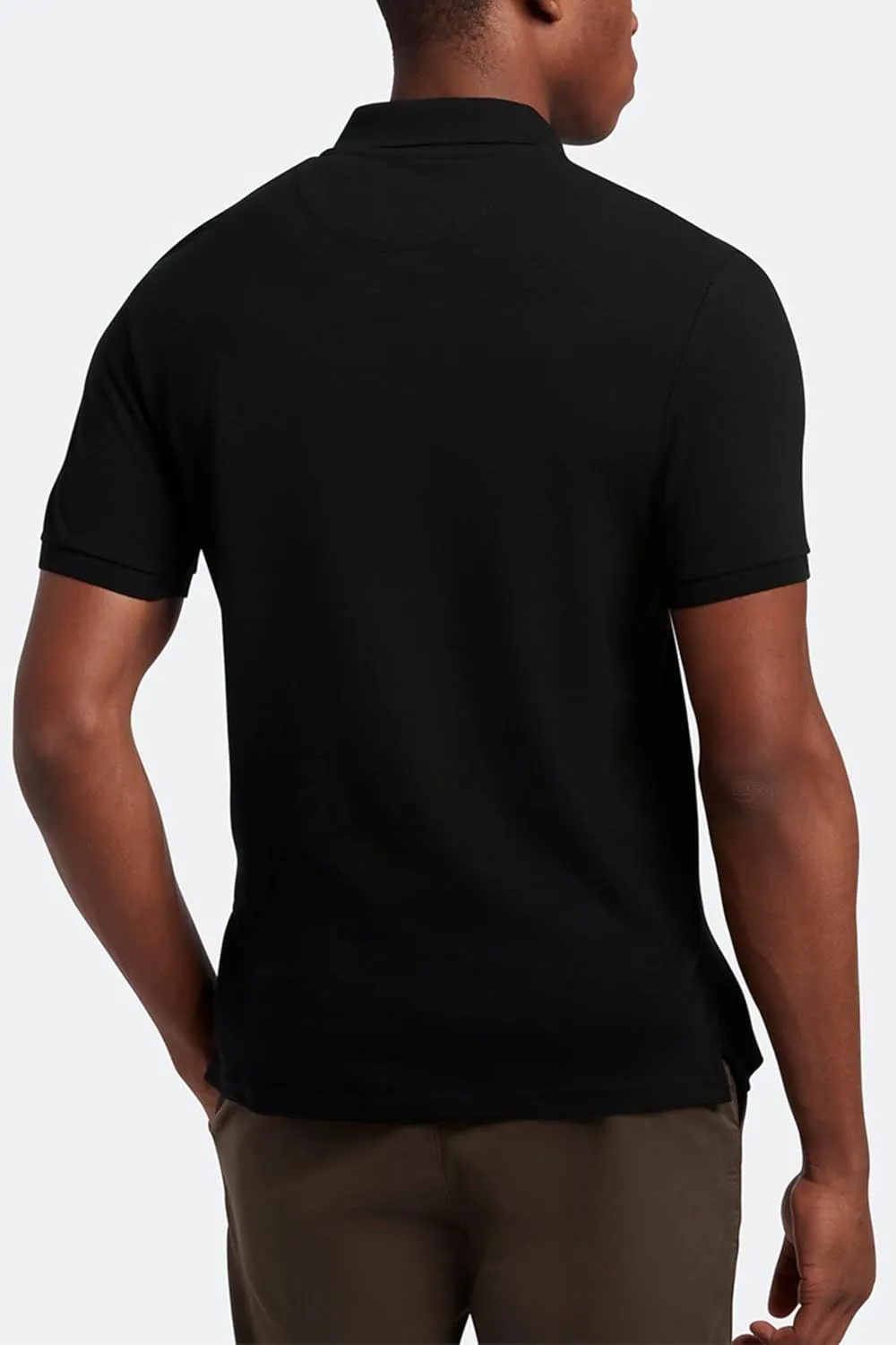 Lyle & Scott Slim Stretch Stone Blue Polo Shirt