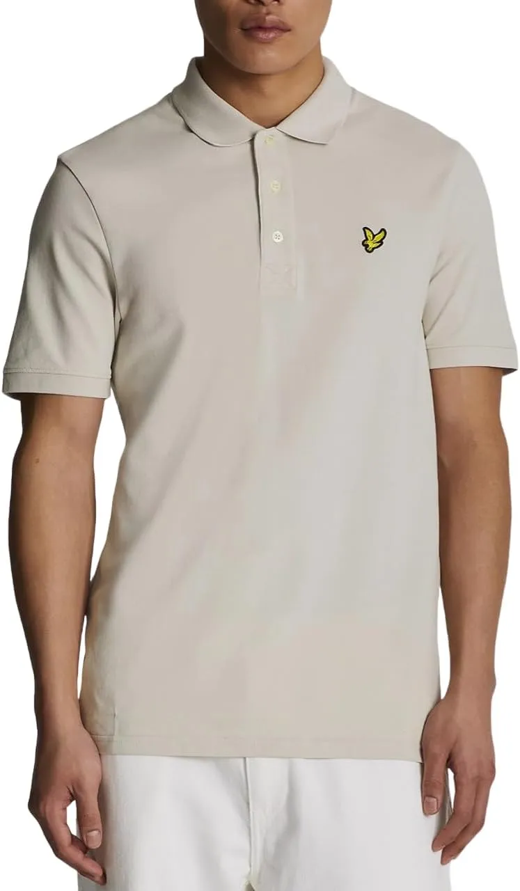 Lyle & Scott Slim Stretch Stone Blue Polo Shirt
