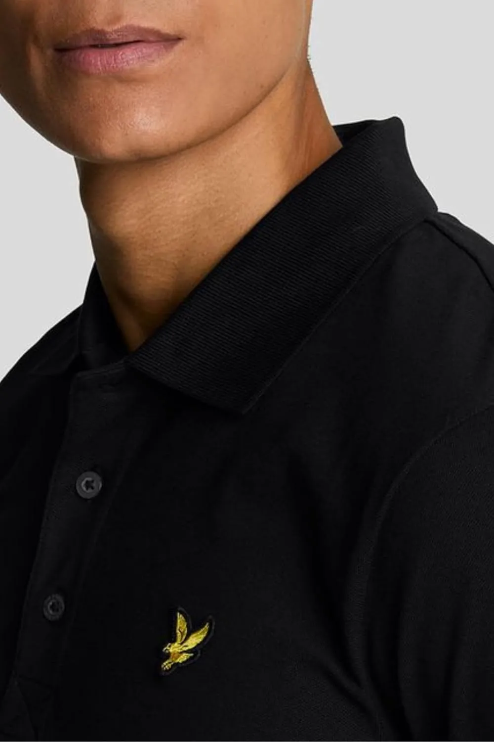 Lyle & Scott Slim Stretch Stone Blue Polo Shirt