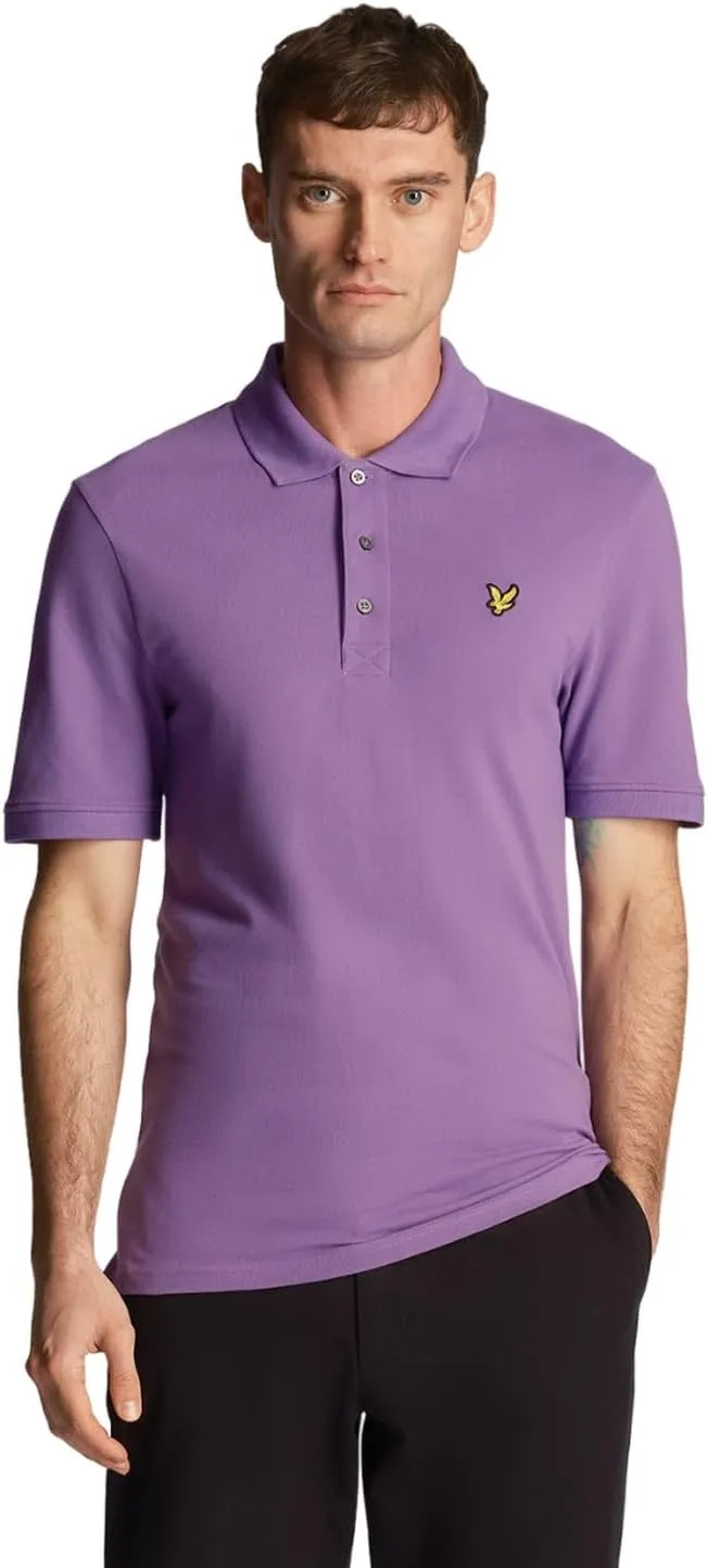 Lyle & Scott Slim Stretch Stone Blue Polo Shirt