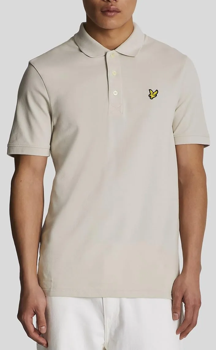 Lyle & Scott Slim Stretch Stone Blue Polo Shirt