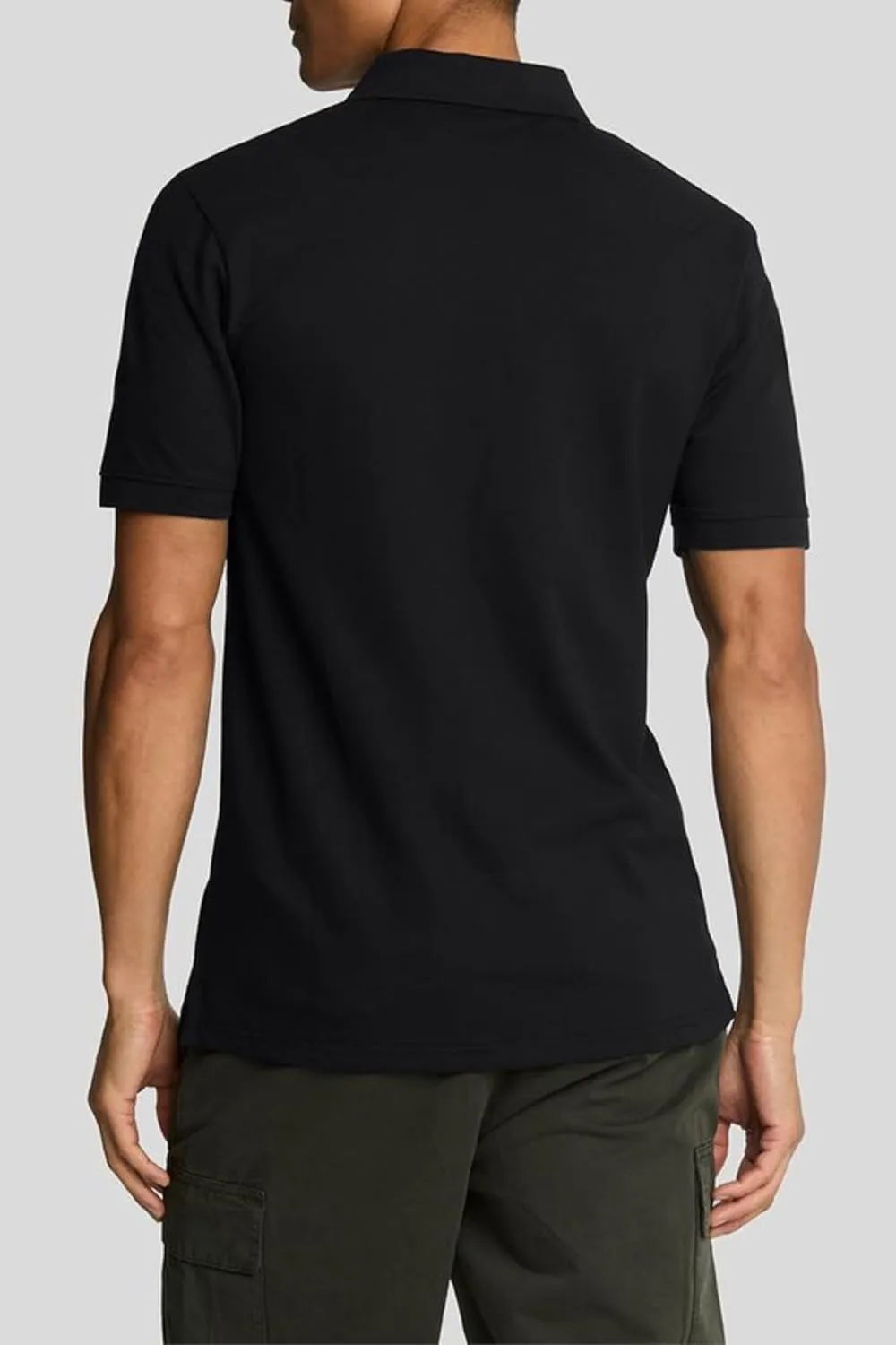 Lyle & Scott Slim Stretch Stone Blue Polo Shirt