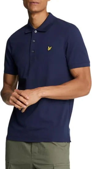 Lyle & Scott Slim Stretch Stone Blue Polo Shirt