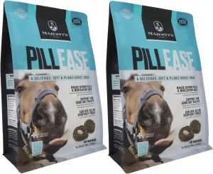 Majesty's PillEase Horse Treats | Pack of Two 48 Ounces Each |Makes Giving Medication Easy | Made in The USA | A Delicious Soft and Pliable No Bake Cookie Horse Treat