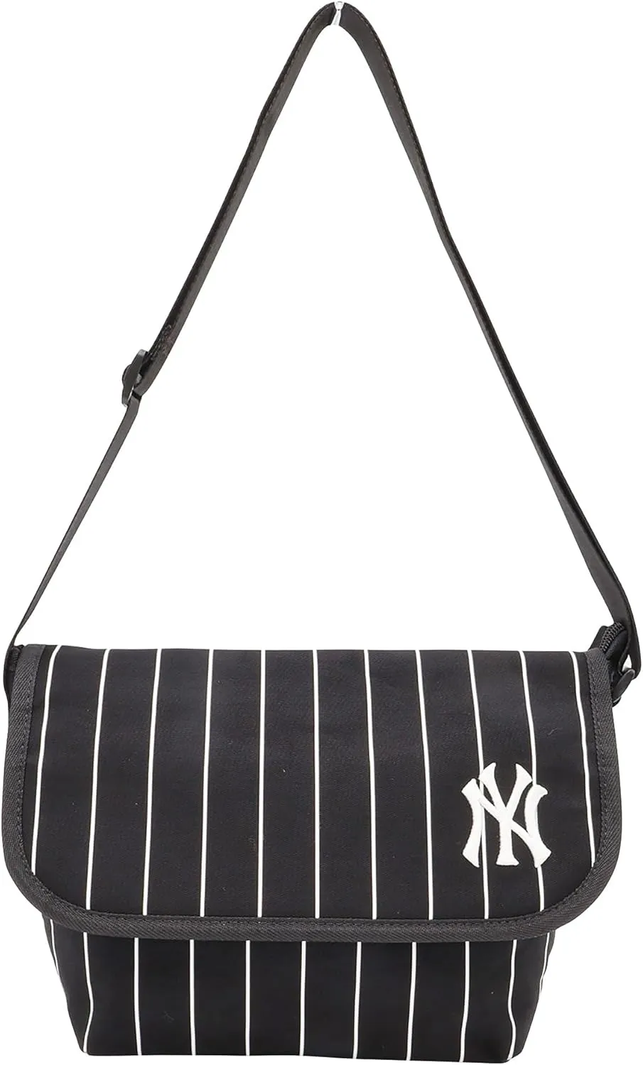 Major League Baseball Yankees Shoulder Bag, Messenger Bag, Black, Yankees/Black, One Size
