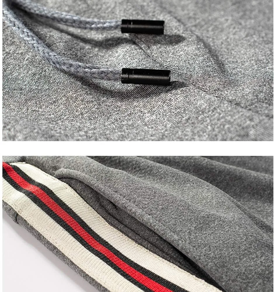 MANLUODANNI Men's Winter Fleece Sweatpants Sherpa Lined Pants Active Drawstring Jogger Trousers