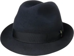Marengo Fur Felt Fedora Hat Women/Men Blue 7 1/4