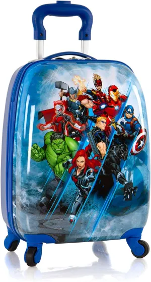 Marvel 18 Inches Suitcase For Kids - Hard Sided Tween Spinner Travel Trolley Kids Suitcase For Boys With Wheels