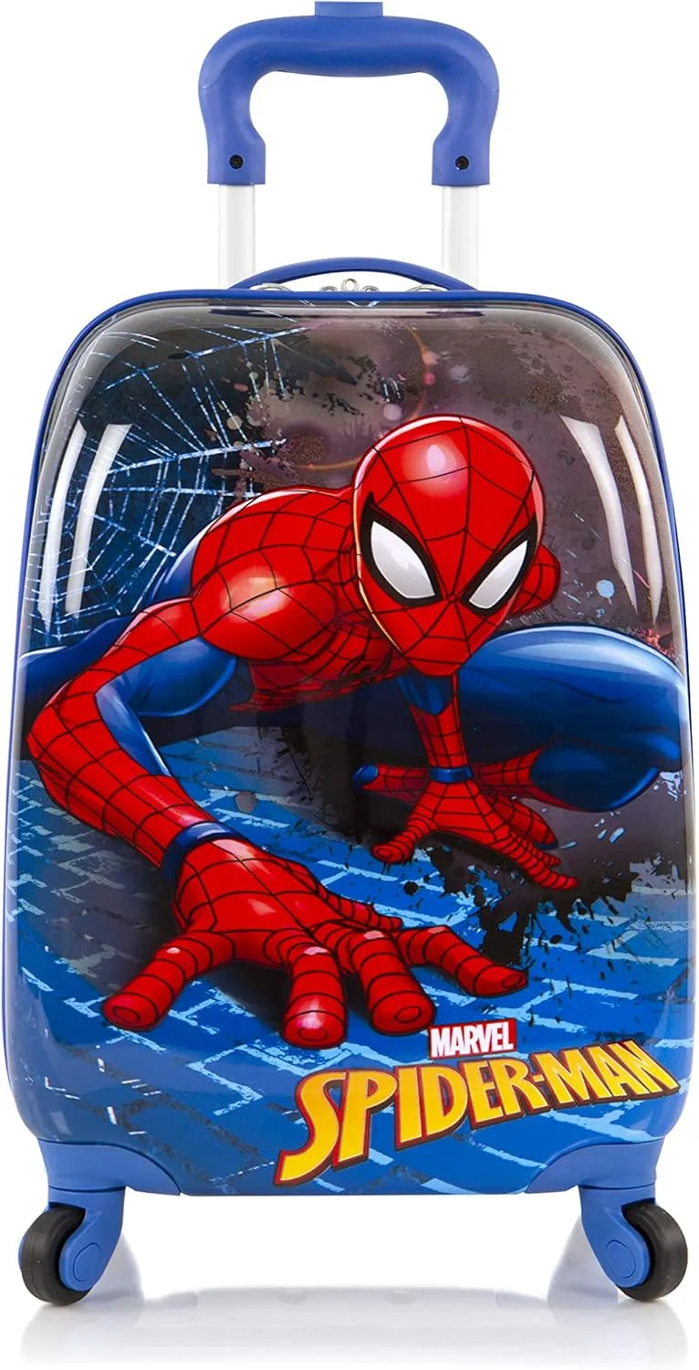 Marvel 18 Inches Suitcase For Kids - Hard Sided Tween Spinner Travel Trolley Kids Suitcase For Boys With Wheels
